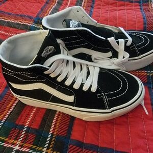 Vans Black and White High-Top Sneakers- Brand New- No Box